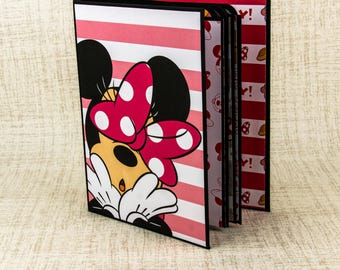 Mini Scrapbook Album Pink Mouse with bows