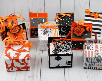 Halloween Milk Carton Treat and Gift Boxes for trick or treaters