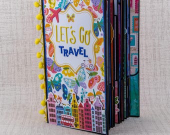 Travel Journal and mini photo album with interactive pages