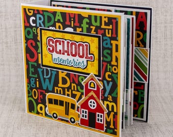 Handmade School Day Scrapbook Album: Photo & Journal Keepsake