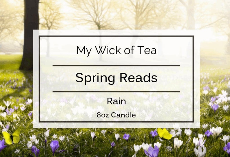 Spring Reads Candle