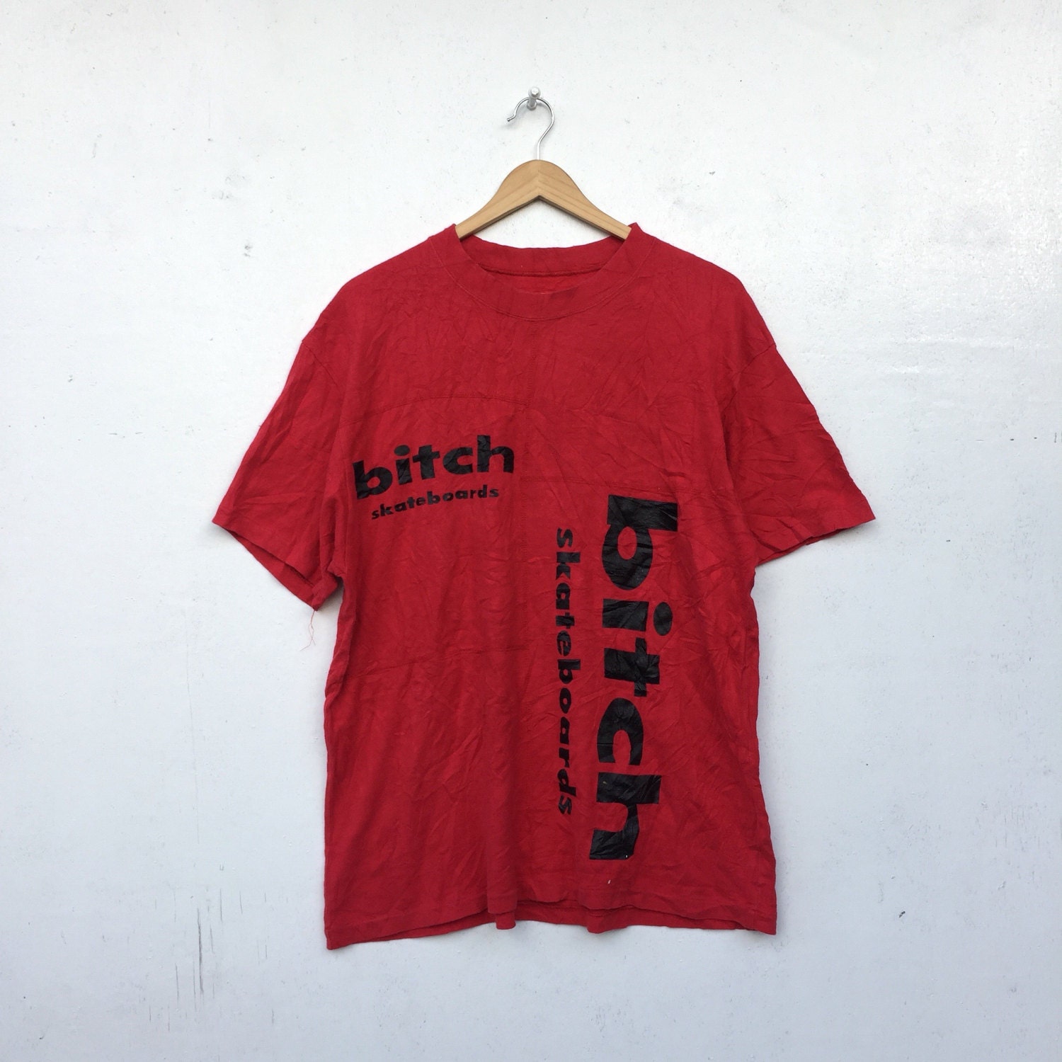 BITCH SKATEBOARDS Vintage 90's Shirt Big Spellout Bitch | Etsy