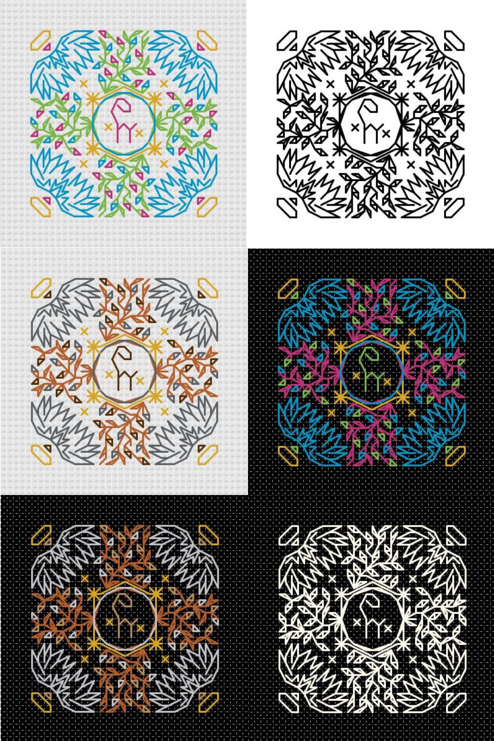 88 Angelic Zibu Signs Sampler/clock Modern Cross Stitch Pattern Blackwork  Embroidery Chart PDF Download Angel Sigil Magic Spiritual - Etsy, image size:1600x2400