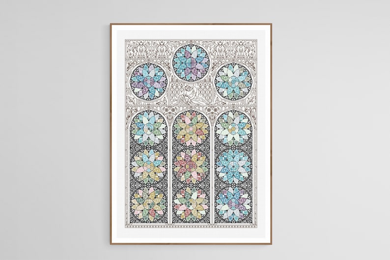 ExLibrist Gothic Cathedral Window Temperature Stitch