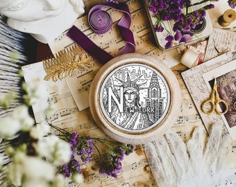N for New York - ABCt - City Alphabet Sampler - Modern Blackwork Embroidery PDF Pattern,Backstitch (as in Cross Stitch), Small Hoop, Coaster
