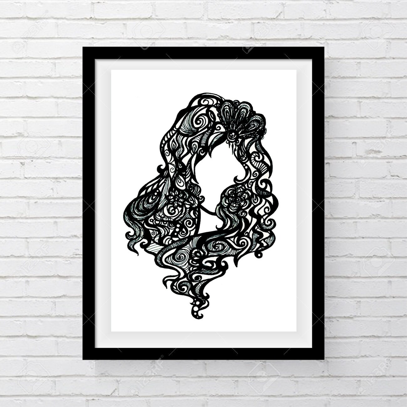 Doodle Art Printable Wall Art Digital Print Instant Etsy