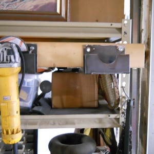 Two 14 Gage steel bracket to hang a 4.5&quot; angle grinder