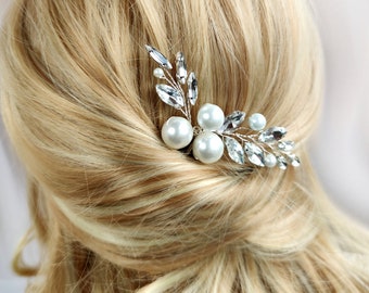 Épingles à cheveux en perles pour la mariée, morceau de cheveux de mariée, accessoires de cheveux pour la mariée, fête de mariage