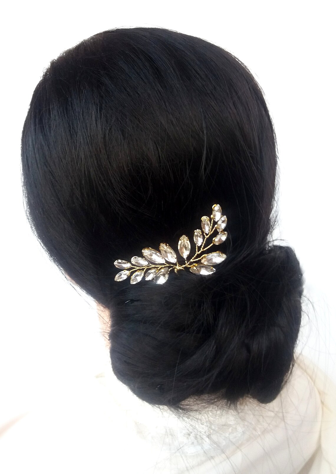 Crystal Hair Pins Bridal Headpiece Branch Hair Pins Bridal Etsy