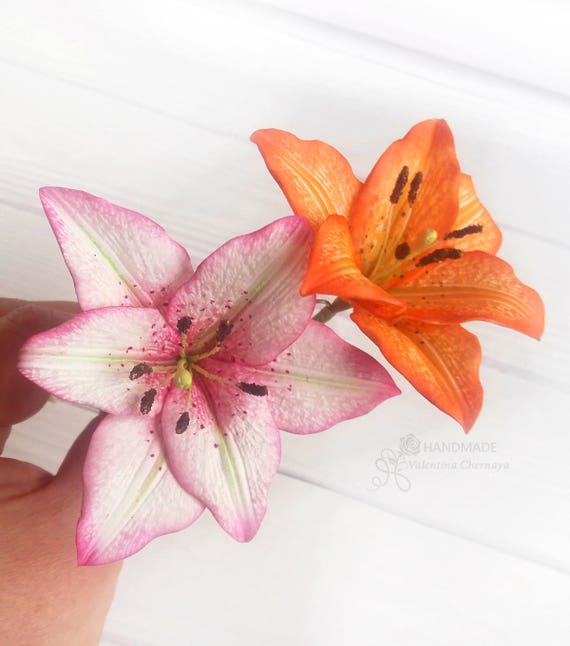 Wedding Orange Tiger Lily Hairpin Hawaiian Hair Flower Accessories  Bridesmaid Lily Beach Tropical Flower Crown Bride Large Floral Hair - Etsy  Hong Kong