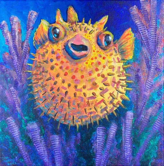 Puffer Fish Painting
