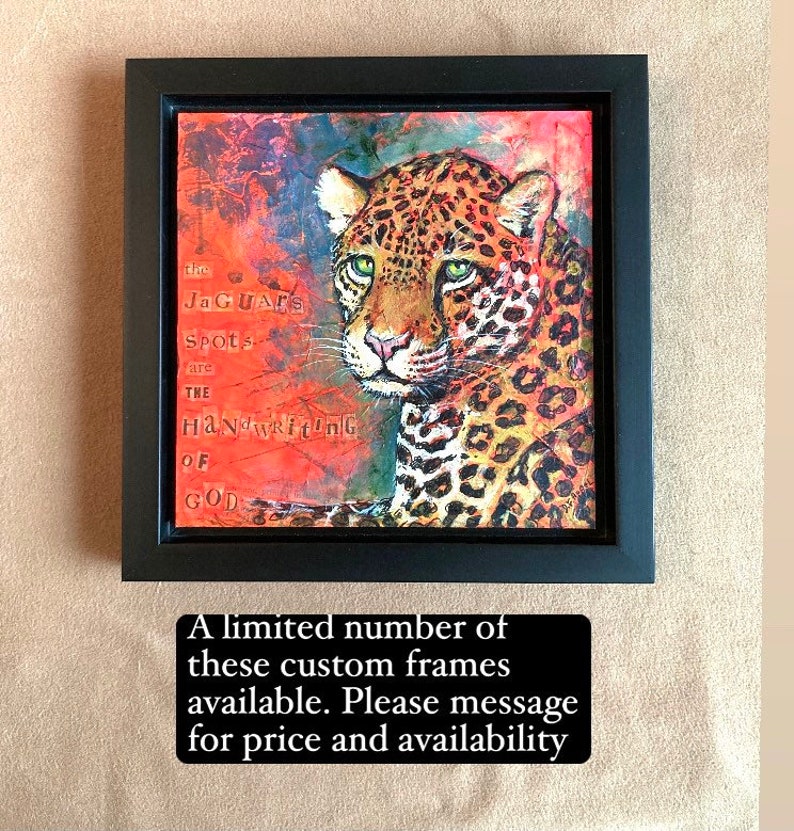 Jaguar Art, Jaguar Painting // One of A Kind Painting on Wood Panel // NOT A PRINT// Big Cat, Jungle Animal, Rainforest Art, Wildlife Art image 6