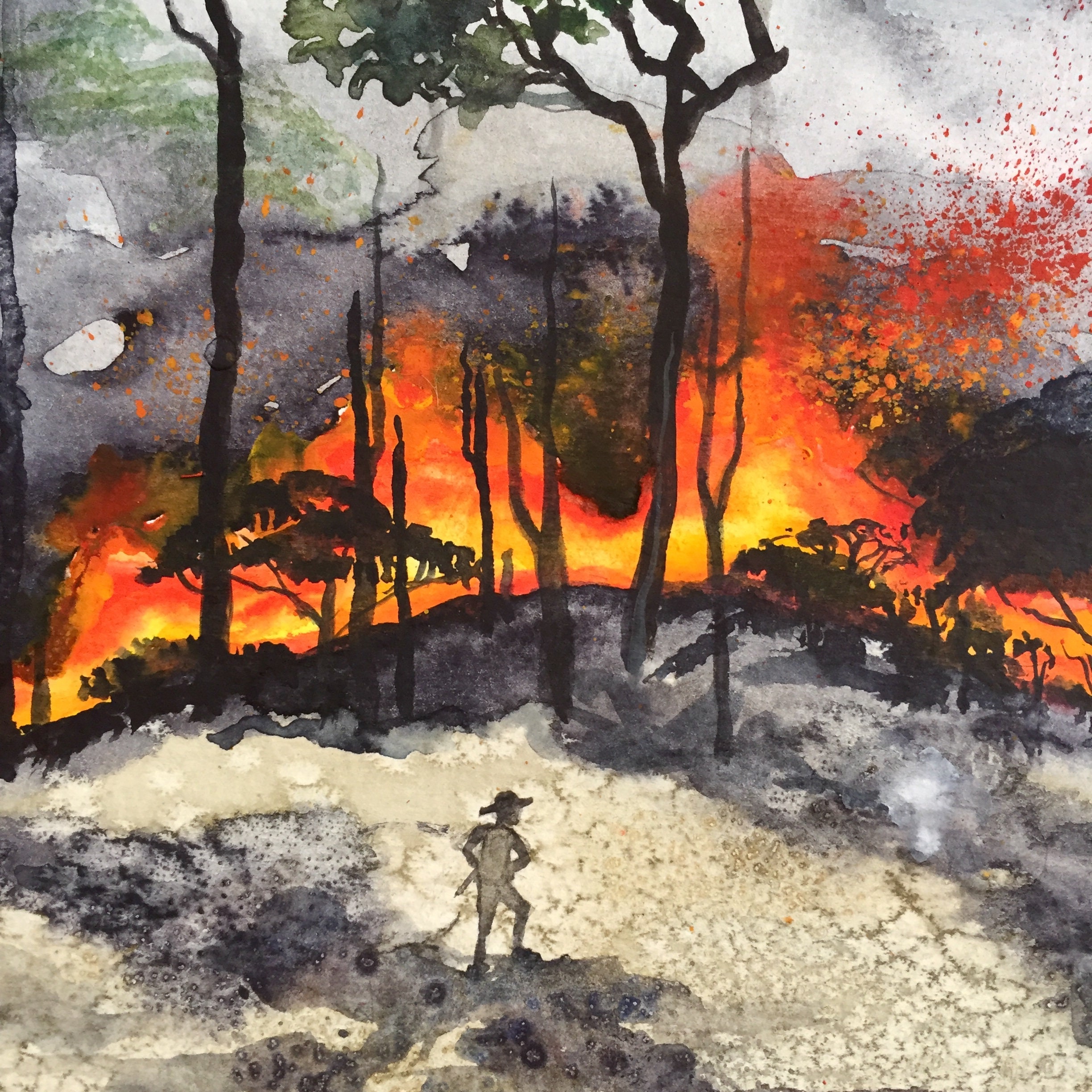 Amazon Rainforest Watercolor Painting Rainforest Art // NOT Etsy