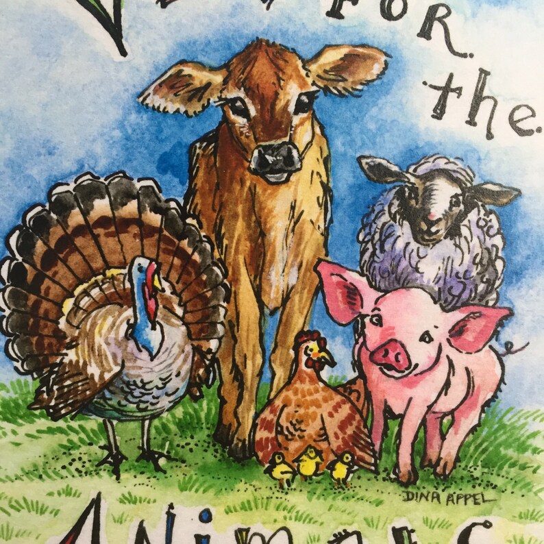 Vegan Art Print Vegan Art Vegan Print Vegan Painting Vegan Etsy