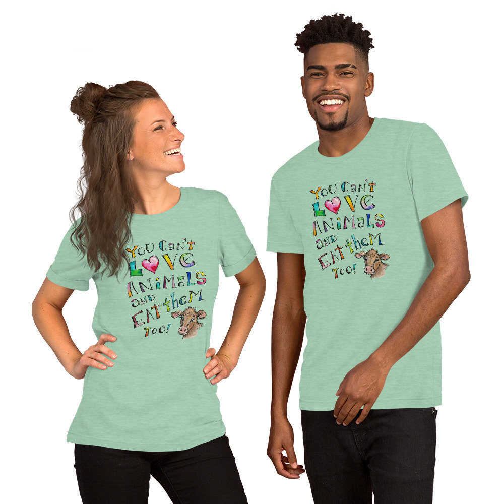 T shirts vegan message Clearance