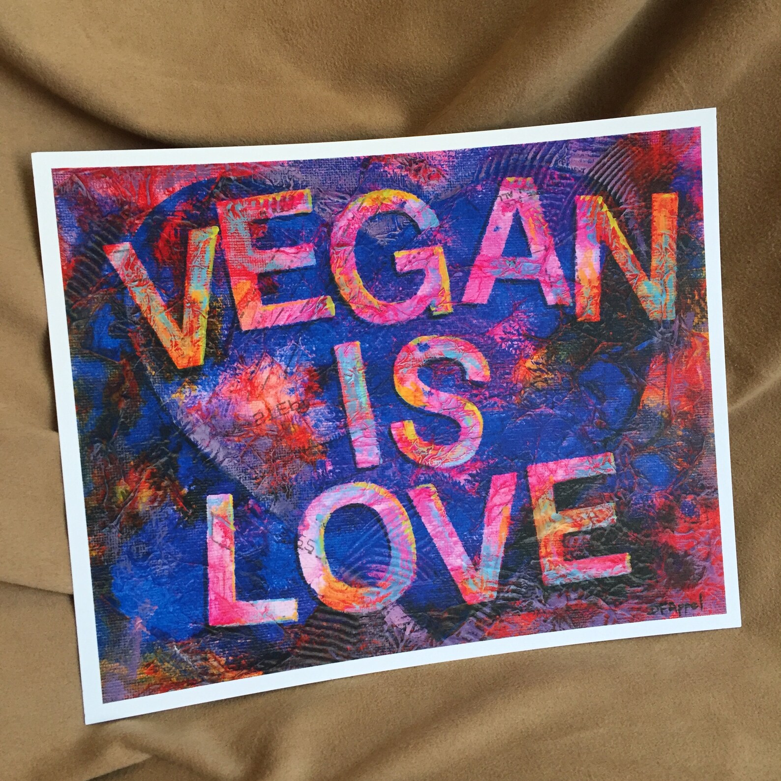 Vegan Art Print Vegan Art Vegan Print Vegan Painting VEGAN Etsy