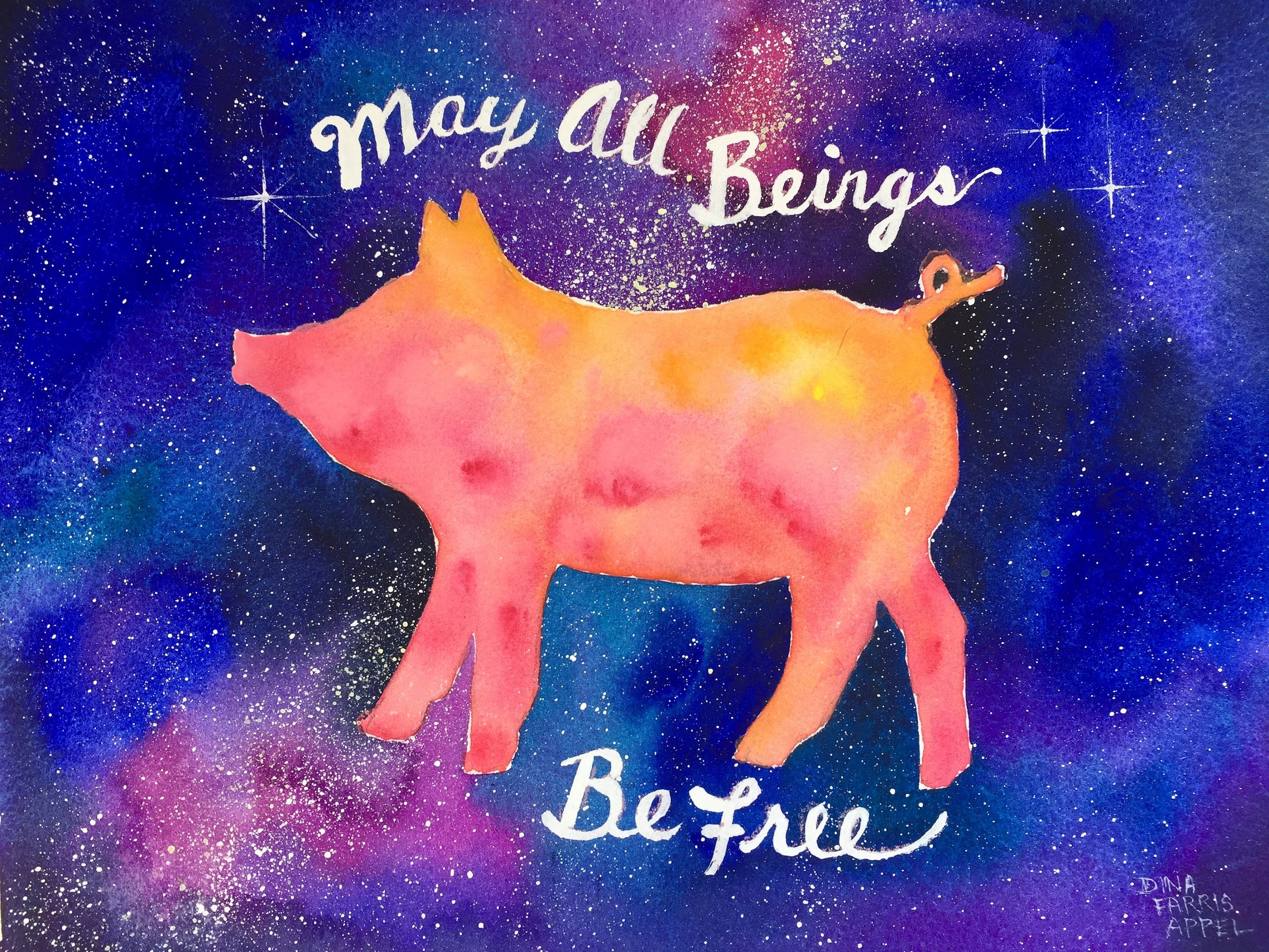 Vegan Art Pig Painting Vegan Theme Artwork //NOT A PRINT // - Etsy Vegan Art Pig Painting Vegan Theme Artwork //NOT A PRINT // - Etsy