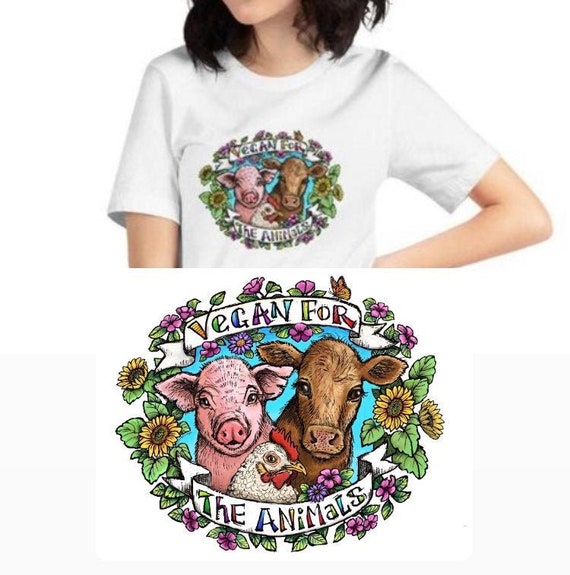 Vegan T-Shirt - Animal Are Not Food Vegan Diet Fan Tee Vegan T-Shirt - Animal Are Not Food Vegan Diet Fan Tee