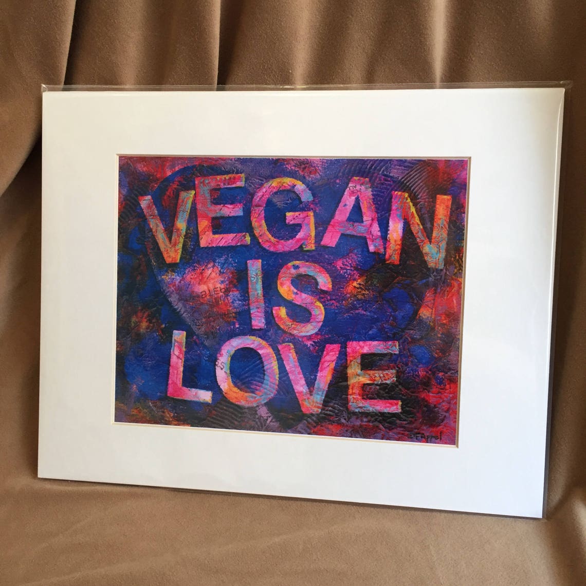 Vegan Art Print Vegan Art Vegan Print Vegan Painting VEGAN Etsy