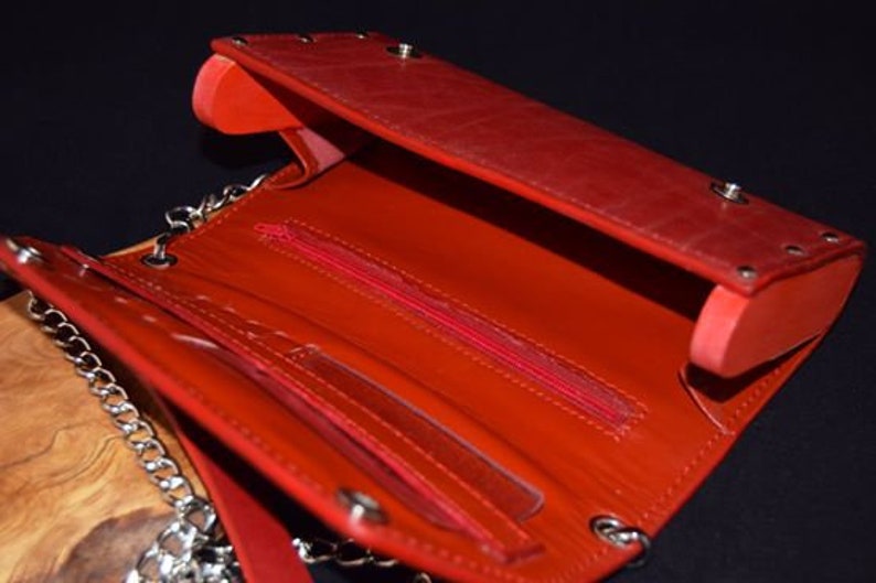 Women/'s wallet Long Wallet Necessary Clutch Wallet Cute Wallet minimal bag leather oak crossbody Clutch Leather wallet Wood side wallet