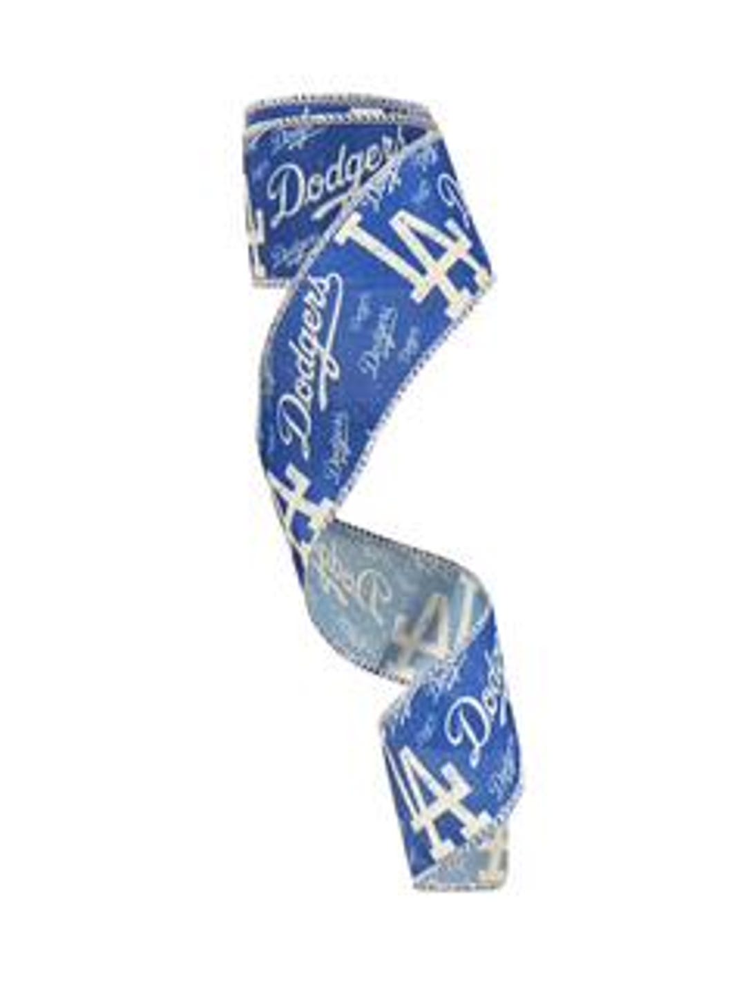 2.5 Inch Wired Dodgers Sports Team Ribbon - Etsy