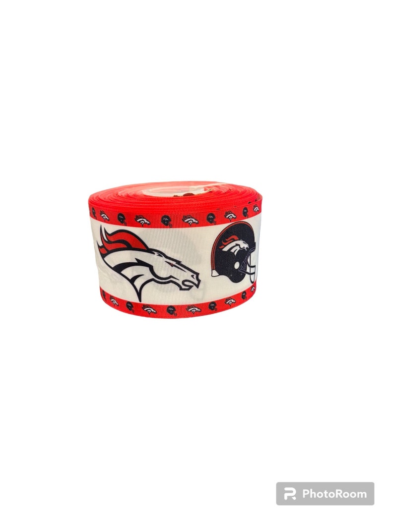 Denver Broncos Helmet Grosgrain Ribbon, Hair Bow Ribbon (3 Yards) - Etsy