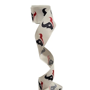 2.5&quot; Wired Texan Football Sports Team Ribbon