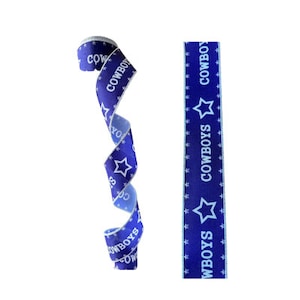 2.5&quot; Wired Cowboys Football Sports Team Ribbon