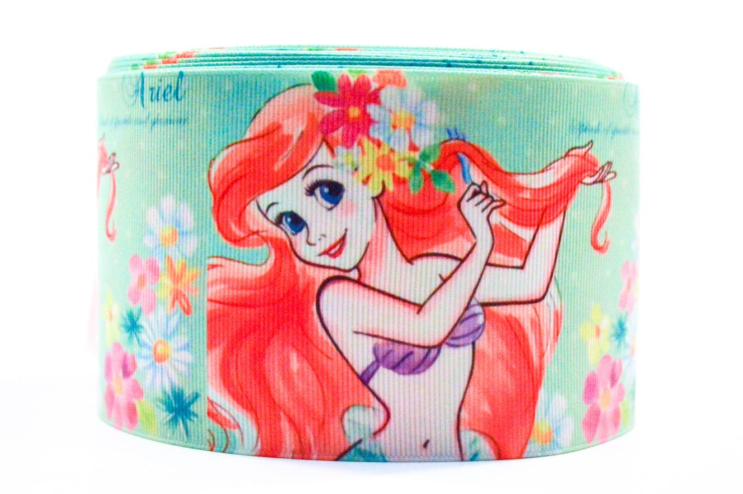 Ariel Mermaid Green Grosgrain Ribbon – 1.5 and 3 Inch Widths - Etsy