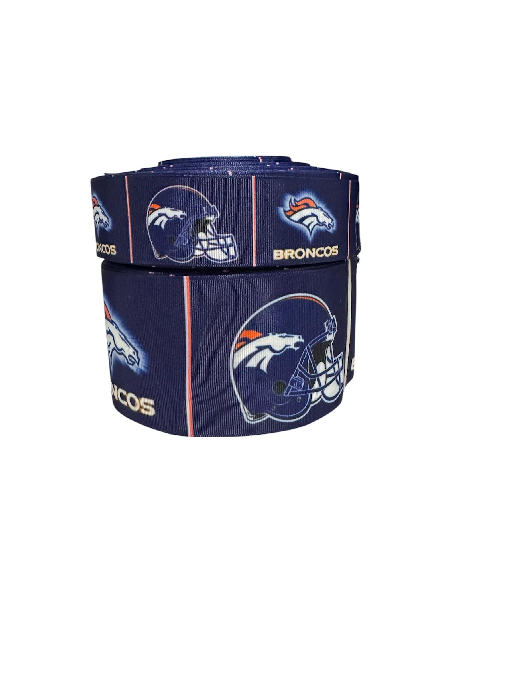 Denver Broncos Grosgrain Ribbon - Hair Bow Ribbon, Blue/teal (3 Yard ...