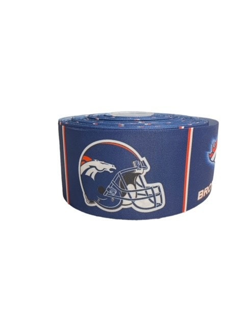 Denver Broncos Grosgrain Ribbon - Hair Bow Ribbon, Blue/teal (3 Yard ...