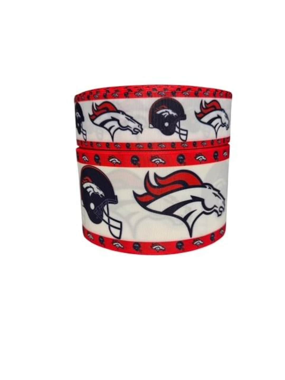 Denver Broncos Helmet Grosgrain Ribbon, Hair Bow Ribbon (3 Yards) - Etsy