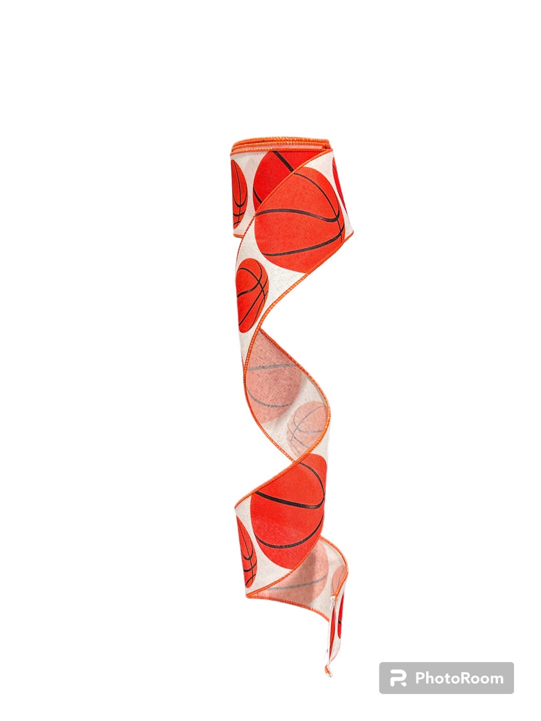 Basketball With Ribbon 2.5 Inch Wired Basketball Collage Ribbon (sold in 10 Yard Roll) - Etsy