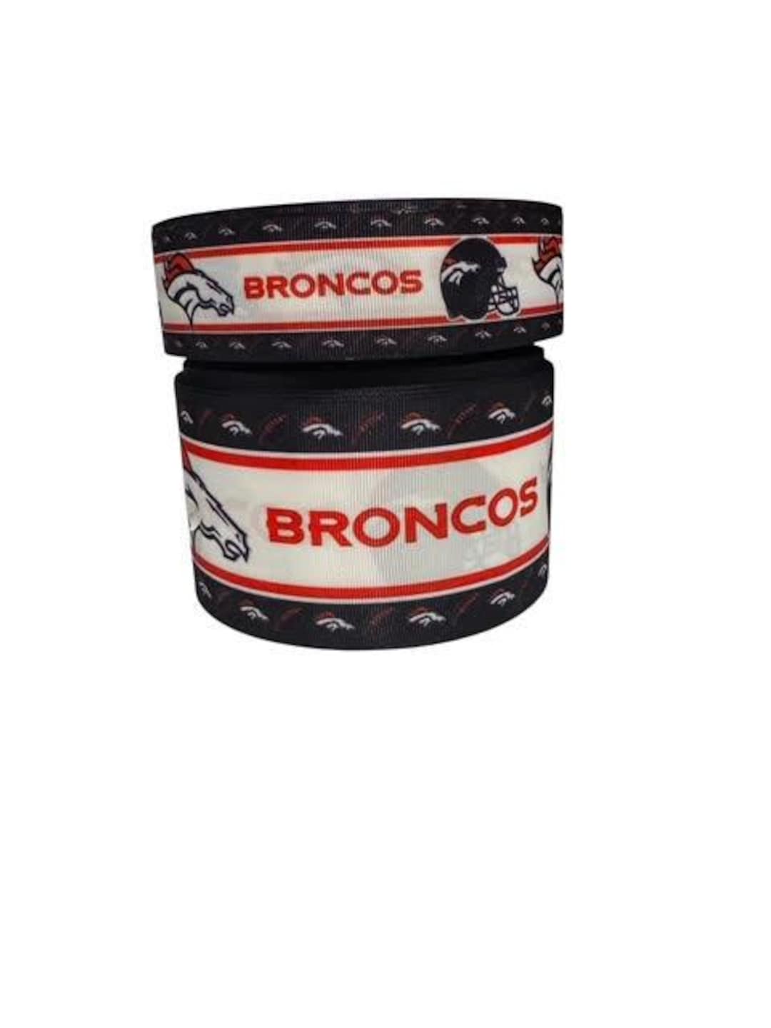 Denver Broncos Printed Grosgrain Ribbon, Hair Bow Ribbon (3-yard ...