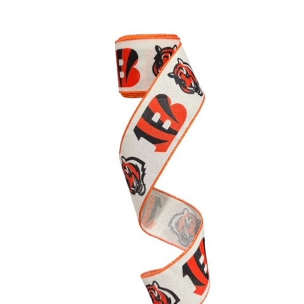 2.5" Wired Bengals Football Sports Team Ribbon