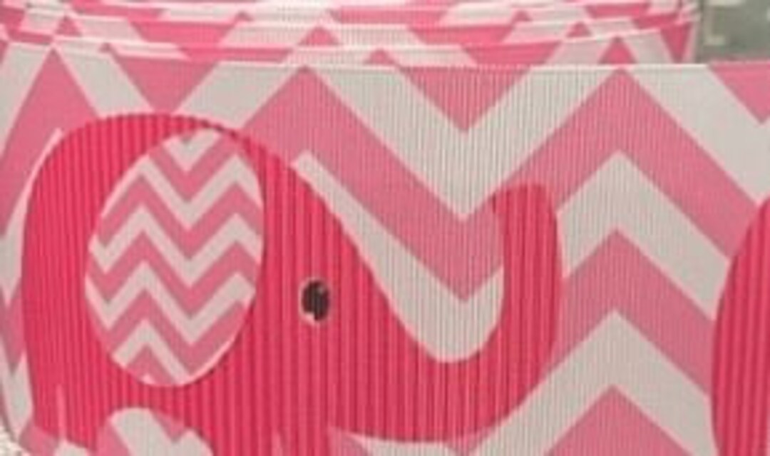 Pink Whale Chevron Grosgrain Ribbon, 3-inch Wide (3-yard Increment) - Etsy