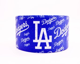 1.5 inch or 3 inch Wide LA Dodgers Printed Grosgrain Hair Bow Ribbon