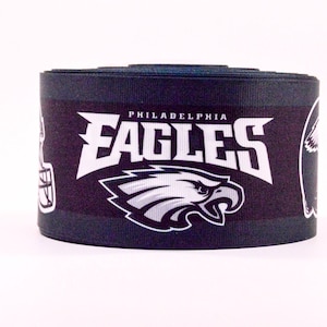 1.5 inch or 3 inch Wide Philadelphia Eagles Printed Grosgrain Hair Bow Ribbon