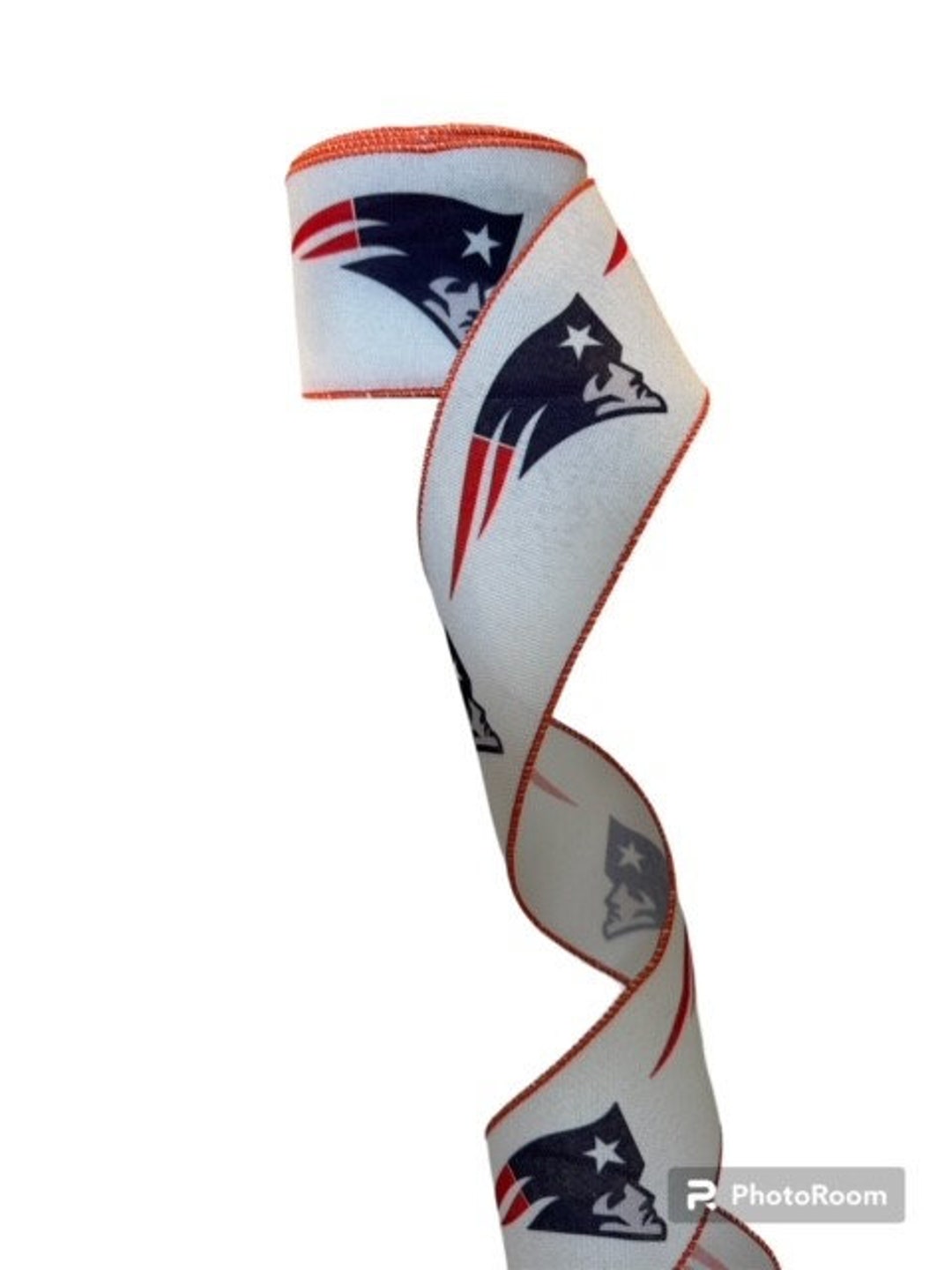 2.5 Inch Wired Patriots Collage Football Sports Team Ribbon (sold in 10 ...