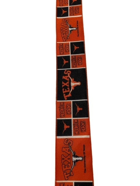 Longhorns Ribbon 2.5 Inch Wired Longhorns Football Sports Team Ribbon - Etsy