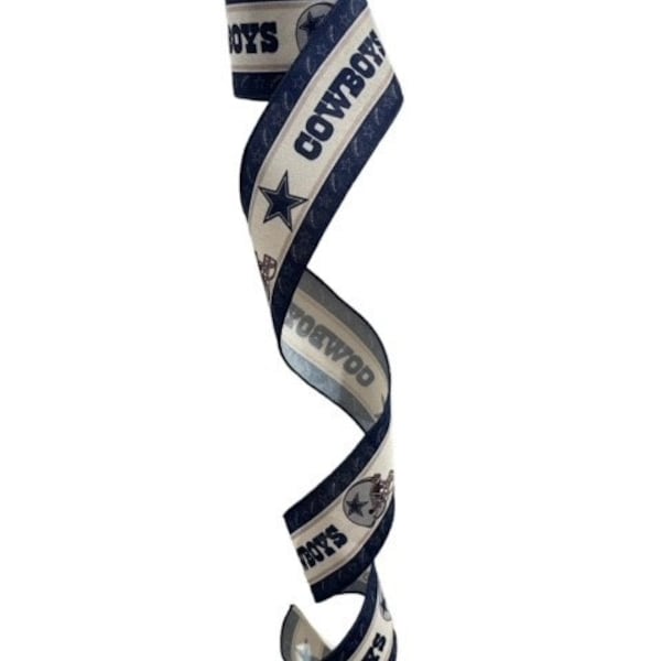 2.5" Wired Cowboys Football Sports Team Ribbon