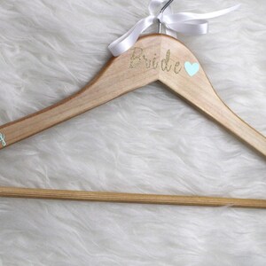 Wedding Dress Hangers, Bridesmaid Hangers, Personalized Hangers, Wedding Gift, Bridal Gift, Bridesmaids Gifts, Personalized Wedding Hanger image 5