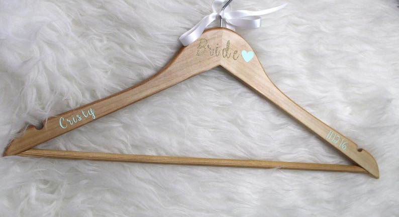 Wedding Dress Hangers, Bridesmaid Hangers, Personalized Hangers, Wedding Gift, Bridal Gift, Bridesmaids Gifts, Personalized Wedding Hanger image 5