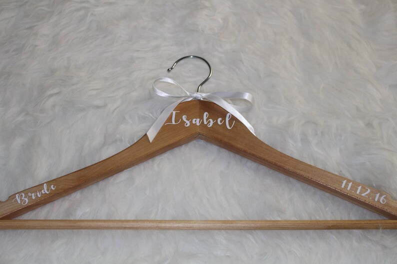 Wedding Dress Hangers, Bridesmaid Hangers, Personalized Hangers, Wedding Gift, Bridal Gift
