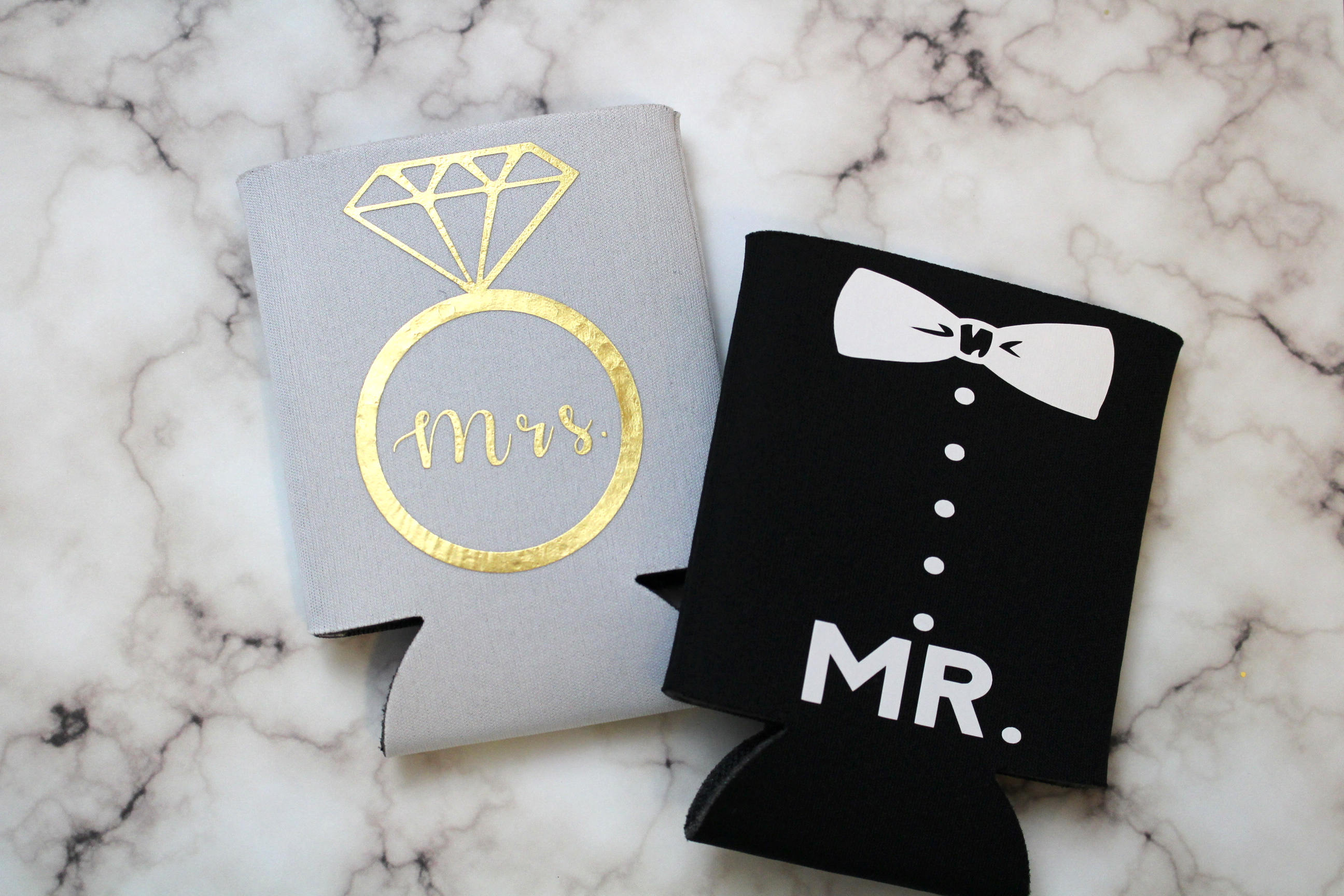 Mr. & Mrs. can coolers ,Personalized can coolers, Gifts for Couple, R…