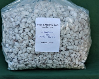 Perlite Chunky Size # 4, Seed Starting, Hydroponics, Potting Soil