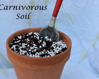 Carnivorous Plant Custom Soil Blend: Organic Peat Moss & Perlite, Small Batch, Hand Mixed