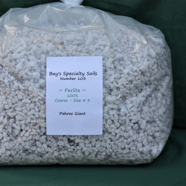 Perlite Coarse Size # 3, Seed Starting, Hydroponics - Shipped in a box