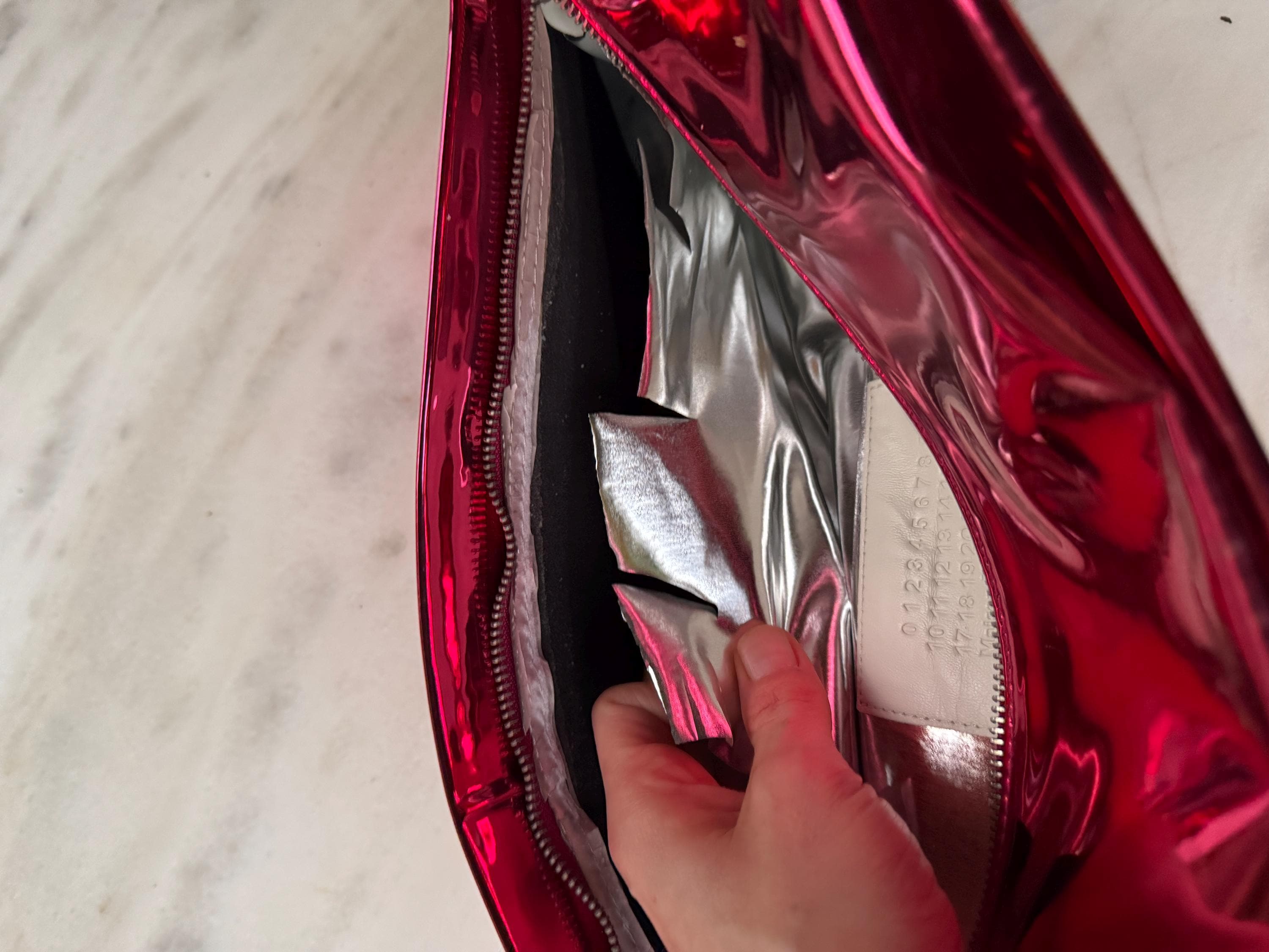 Maison Martin Margiela X H&M Iconic Pink Candy Wrapper Clutch