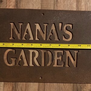 Personalized Metal Garden Sign Garden Art Metal Garden Art | Etsy